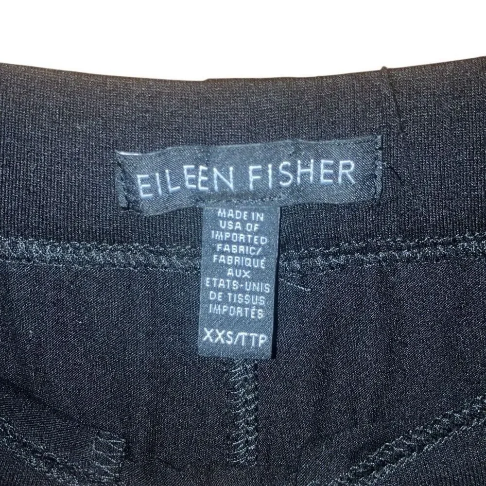 404. Eileen fisher pleated light weight flowy black shorts size XXS - Picture 5 of 8